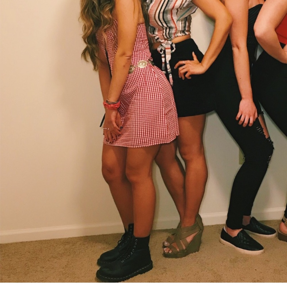 Brandy Melville gingham mini dress